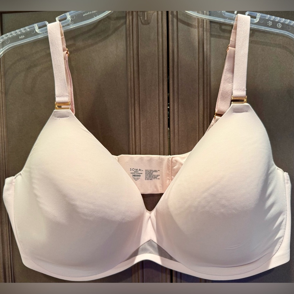 Soma 38DDD Bodify Perfect Coverage Blush Bra, like new - Picture 6 of 8